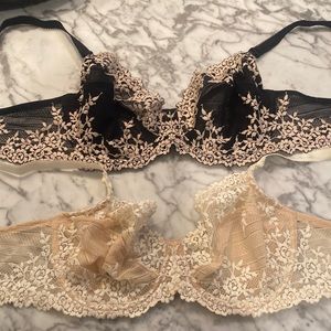 Two 38 C Wacoal Bras